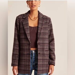 Abercrombie Plaid Blazer